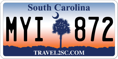 SC license plate MYI872