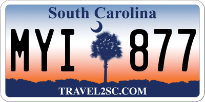 SC license plate MYI877