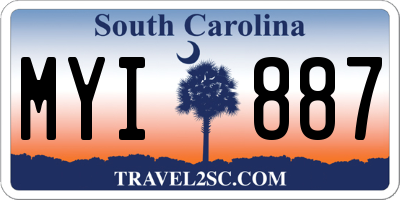 SC license plate MYI887