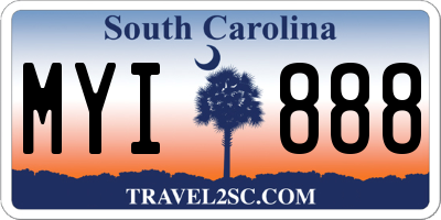 SC license plate MYI888