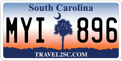 SC license plate MYI896