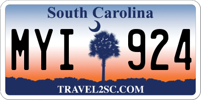 SC license plate MYI924