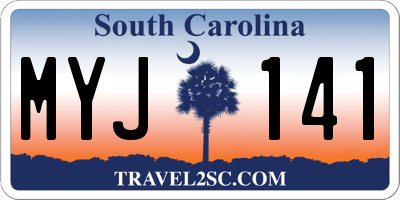 SC license plate MYJ141