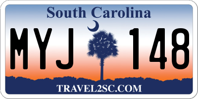 SC license plate MYJ148