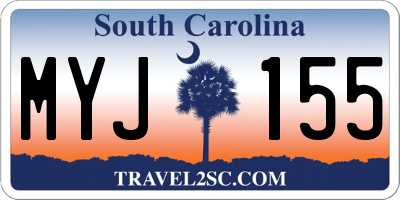 SC license plate MYJ155