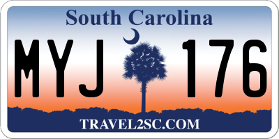 SC license plate MYJ176