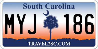 SC license plate MYJ186