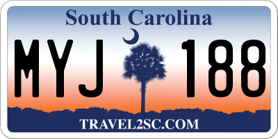 SC license plate MYJ188