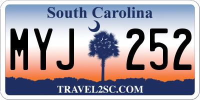 SC license plate MYJ252