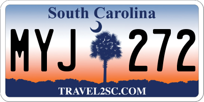 SC license plate MYJ272