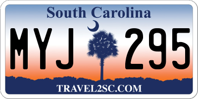 SC license plate MYJ295