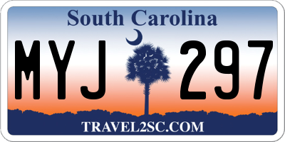 SC license plate MYJ297