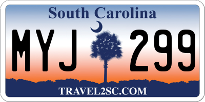 SC license plate MYJ299
