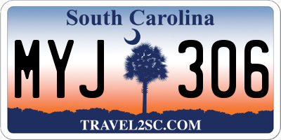 SC license plate MYJ306