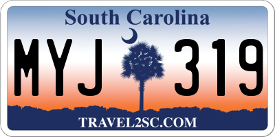 SC license plate MYJ319