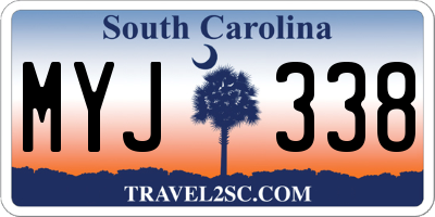 SC license plate MYJ338