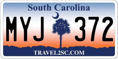 SC license plate MYJ372