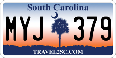SC license plate MYJ379