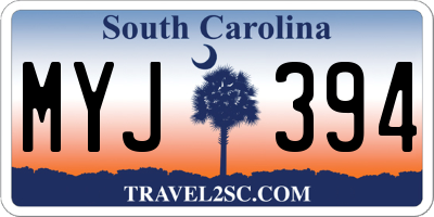 SC license plate MYJ394