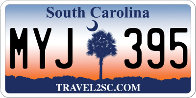 SC license plate MYJ395
