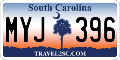 SC license plate MYJ396