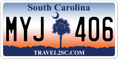 SC license plate MYJ406
