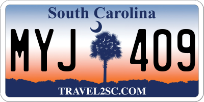 SC license plate MYJ409