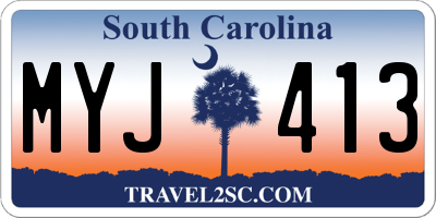 SC license plate MYJ413