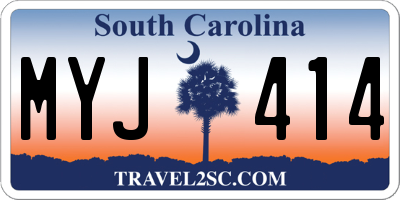 SC license plate MYJ414