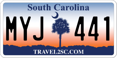 SC license plate MYJ441