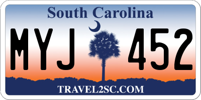 SC license plate MYJ452
