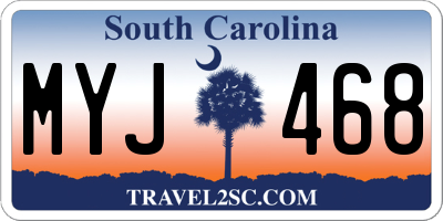 SC license plate MYJ468