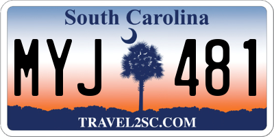 SC license plate MYJ481