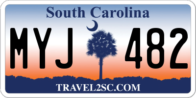 SC license plate MYJ482