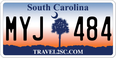 SC license plate MYJ484