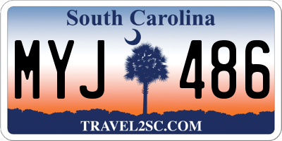 SC license plate MYJ486