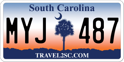 SC license plate MYJ487