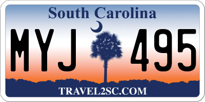 SC license plate MYJ495
