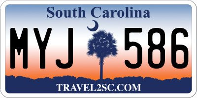 SC license plate MYJ586