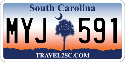 SC license plate MYJ591