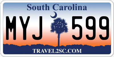 SC license plate MYJ599