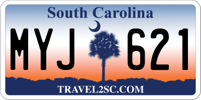 SC license plate MYJ621