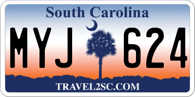 SC license plate MYJ624