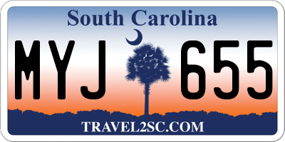 SC license plate MYJ655