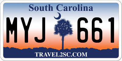 SC license plate MYJ661