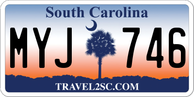SC license plate MYJ746