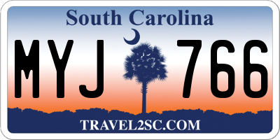 SC license plate MYJ766