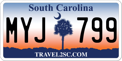 SC license plate MYJ799