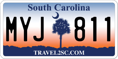 SC license plate MYJ811