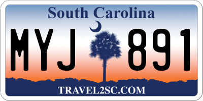 SC license plate MYJ891